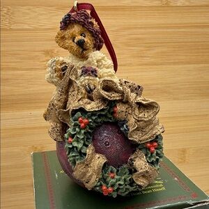 Boyds Bears Edmund Deck the Halls Christmas Ornament #25700